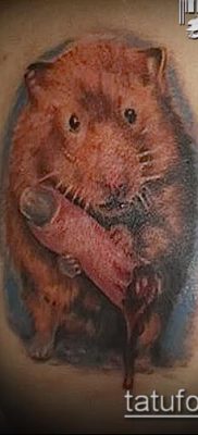 fotó hörcsög tetoválásról (jelentése) - egy példa egy érdekes tetoválási rajzra - 023