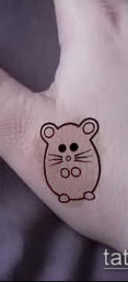 fotó hörcsög tetoválásról (jelentése) - egy példa egy érdekes tetoválási rajzra - 022