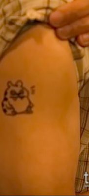 fotó hörcsög tetoválásról (jelentése) - példa egy érdekes tetoválási rajzra - 021