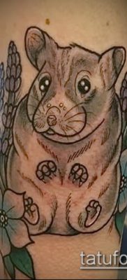 fotó hörcsög tetoválásról (jelentése) - egy példa egy érdekes tetoválási rajzra - 014