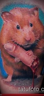 fotó hörcsög tetoválásról (jelentése) - egy példa egy érdekes tetoválási rajzra - 008