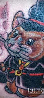 fotó hörcsög tetoválásról (jelentése) - egy példa egy érdekes tetoválási rajzra - 007