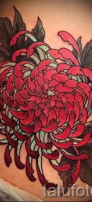 Példa krizantém tetoválásra a 82 -es fényképen