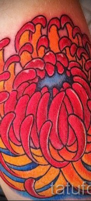 Példa krizantém tetoválásra a # 60