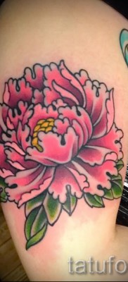 Példa krizantém tetoválásra az 58. számú fényképen