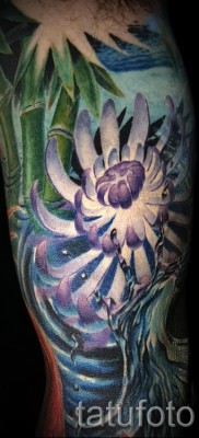 Példa krizantém tetoválásra a # 38