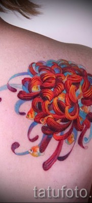 Példa krizantém tetoválásra a # 26