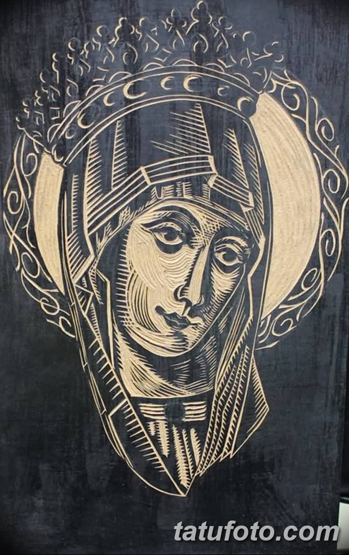 zdjęcie tatuażu Ikony Matki Bożej z 20.06.2018 №061 - tatuaż Matka Boża -