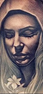 zdjęcie tatuażu Ikony Matki Bożej z 20.06.2018 №068 - tatuaż Matka Boża -