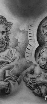 zdjęcie tatuażu Ikony Matki Bożej z 20.06.2018 №055 - tatuaż Matka Boża -