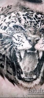 tatuaż lamparta śnieżnego #349 to fajna wersja wzoru, który z powodzeniem można wykorzystać do uszlachetnienia i nałożenia jako tatuaż irbis na plecach