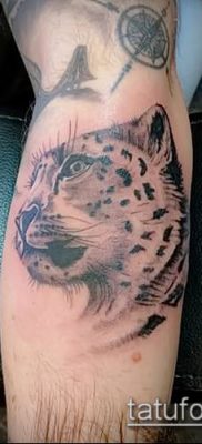 tatuaż irbis #378 - ekskluzywna wersja wzoru, który z powodzeniem można wykorzystać do przeróbki i aplikacji jako tatuaż irbis na plecach