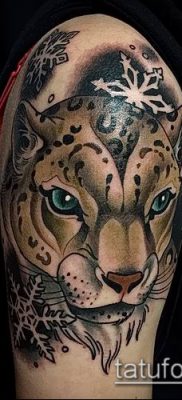 tatuaż irbis #309 to fajna wersja wzoru, który z powodzeniem można wykorzystać do przekształcenia i zastosowania jako tatuaż irbis śnieżny leopard