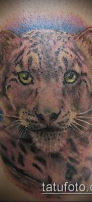 tatuaż irbis # 60 - godna wersja wzoru, który można łatwo wykorzystać do powtórki i rysunku jako tatuaż irbis dingo