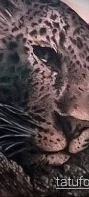 tatuaż lamparta śnieżnego #765 - ekskluzywna wersja wzoru, który z powodzeniem można wykorzystać do powtórki i aplikacji jako tatuaż pantery śnieżnej na plecach