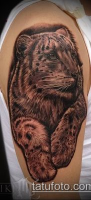 tatuaż lamparta śnieżnego # 311
