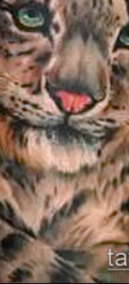 tatuaż lamparta śnieżnego # 325