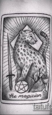 tatuaż lamparta śnieżnego #354 to wyjątkowa wersja wzoru, który z powodzeniem można wykorzystać do uszlachetnienia i nałożenia jako tatuaż irbis na plecach