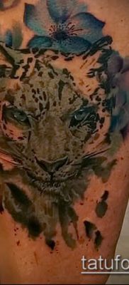 tatuaż lamparta śnieżnego # 674