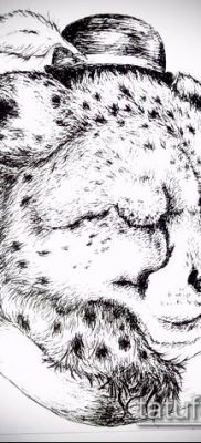 tatuaż irbis #811 - unikalna wersja wzoru, który z powodzeniem można wykorzystać do powtórki i rysunku jako tatuaż irbis dingo