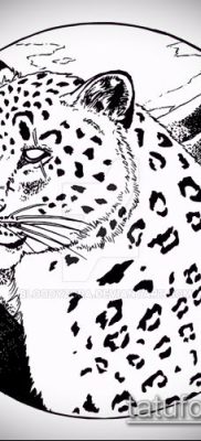 tatuaż lamparta śnieżnego # 57