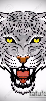 tattoo irbis # 300 - unikalna wersja wzoru, którą z łatwością można wykorzystać do obróbki i aplikacji jako tatuaż irbis dingo