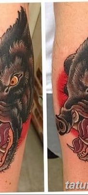 zdjęcie tatuażu dzika z dnia 02.12.2018 №007 - tatuaż dzika -