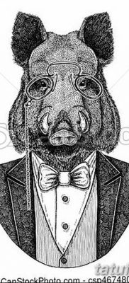 zdjęcie tatuażu dzika z dnia 02.12.2018 №016 - tatuaż dzika -