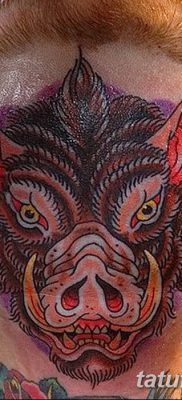 zdjęcie tatuażu dzika z dnia 02.12.2018 №037 - tatuaż dzika -