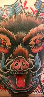 zdjęcie tatuażu dzika z dnia 02.12.2018 №056 - tatuaż dzika -