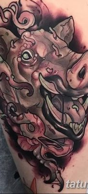 zdjęcie tatuażu dzika z dnia 02.12.2018 №063 - tatuaż dzika -