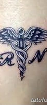 fotó a Caduceus tetoválásról, 2017.10.21. №137 - Caduceus tetoválás -
