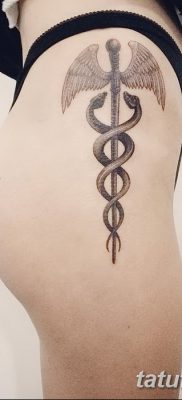fotó a Caduceus tetoválásról, 2017.10.21. №142 - Caduceus tetoválás -