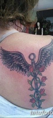 fotó a Caduceus tetoválásról, kelt 2017.10.21., 007 - Caduceus tetoválás -