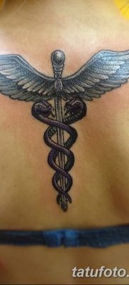 fotó a Caduceus tetoválásról, 2017.10.21. №029 - Caduceus tetoválás -