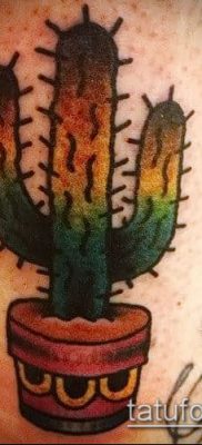 Fotó egy kaktusz tetoválásról - példa egy rajzra - 27052017 - példa - 036 Tetováló kaktusz