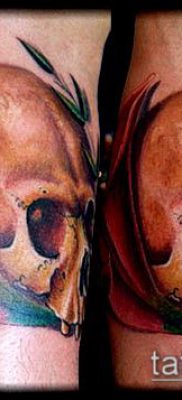 calla liliom tetoválás №51 - a minta exkluzív változata, amelyet sikeresen lehet használni akvarell calla liliom tetoválásként