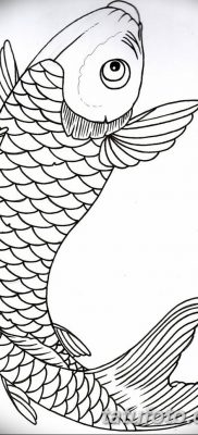 fotó egy ponty tetoválásról, kelte: 2017.10.28. №025 - ponty tetoválás -