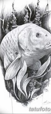 fotó egy ponty tetoválásról, kelte: 2017.10.28. №032 - ponty tetoválás -