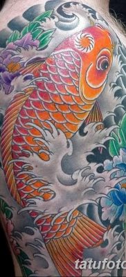 fotó egy ponty tetoválásról, kelte: 2017.10.28. №033 - ponty tetoválás -
