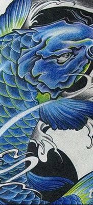 fotó egy ponty tetoválásról, kelte: 2017.10.28. №039 - ponty tetoválás -