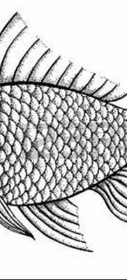 fotó egy ponty tetoválásról, kelte: 2017.10.28. №046 - ponty tetoválás -