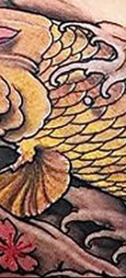 fotó egy ponty tetoválásról, kelte: 2017.10.28. №049 - ponty tetoválás -