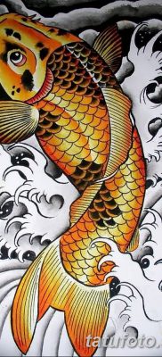 fotó egy ponty tetoválásról, kelte: 2017.10.28. №065 - ponty tetoválás -