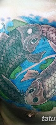 fotó egy ponty tetoválásról, kelte: 2017.10.28. №069 - ponty tetoválás -