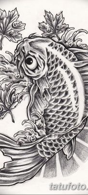 fotó egy ponty tetoválásról, kelte: 2017.10.28. №072 - ponty tetoválás -