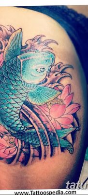 fotó egy ponty tetoválásról, kelt 2017.10.28. №074 - ponty tetoválás -