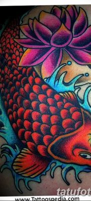 fotó egy ponty tetoválásról, kelte: 2017.10.28. №075 - ponty tetoválás -