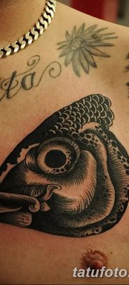 fotó egy ponty tetoválásról, kelte: 2017.10.28. №085 - ponty tetoválás -