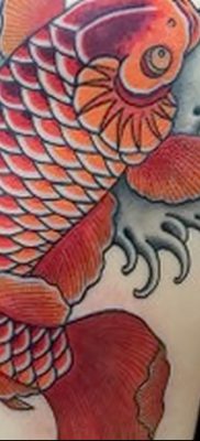 fotó egy ponty tetoválásról, kelte: 2017.10.28. №086 - ponty tetoválás -